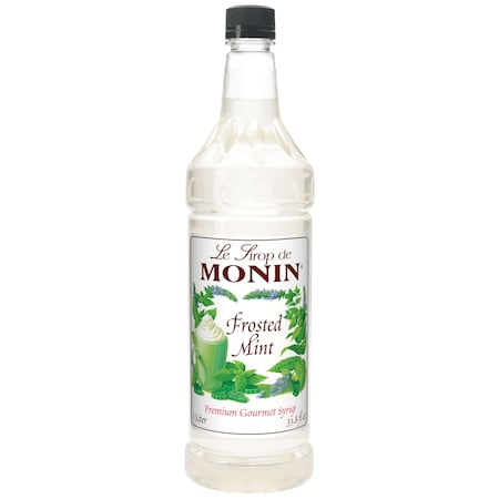 MONIN Monin Frosted Mint Syrup 1 Liter Bottle, PK4 M-FR016F